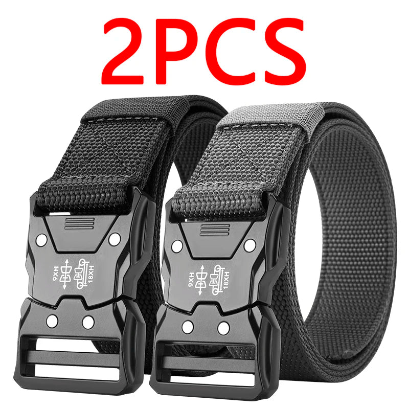 Cinturón Táctico para la Cintura - Hebilla Automática Duradera, Perfecto para Aventuras al Aire Libre, Accesorios Unisex para Hombres y Mujeres