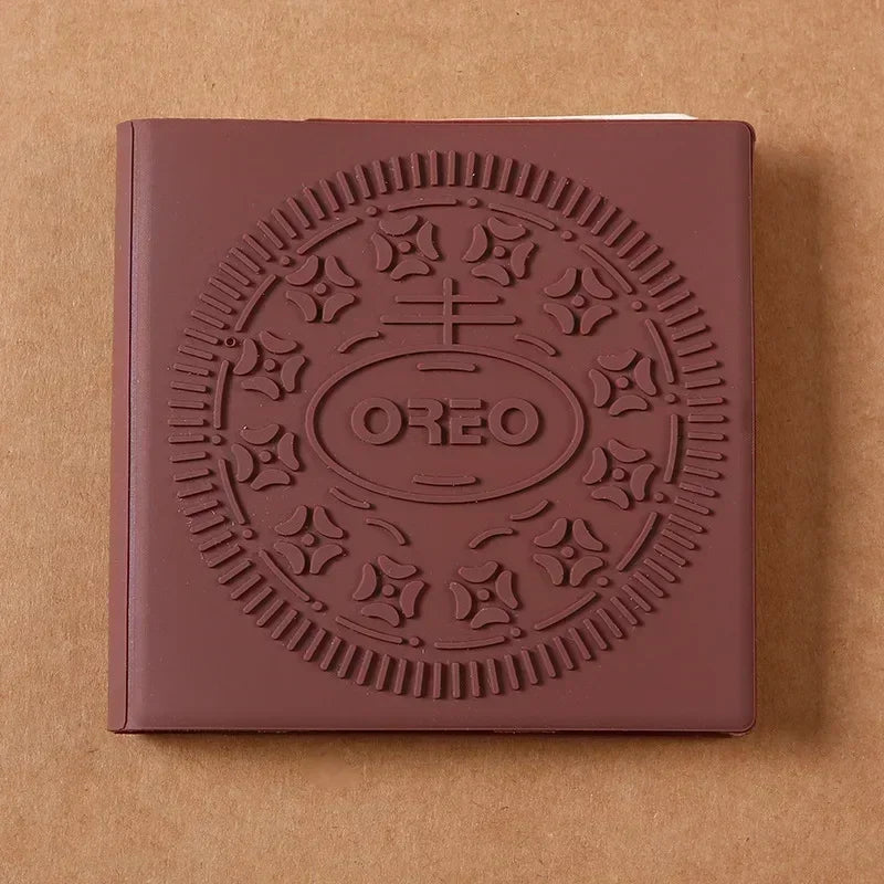 Bloc-notes portable en chocolat, 80 feuilles, pour le bureau et l'école