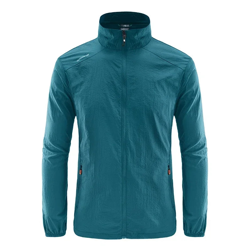 Chaquetas de Verano para Hombre Cortavientos Abrigos Masculinos Ropa Protectora Solar Chaqueta para Viajes y Camping Ciclismo Ultrafino Pesca Senderismo