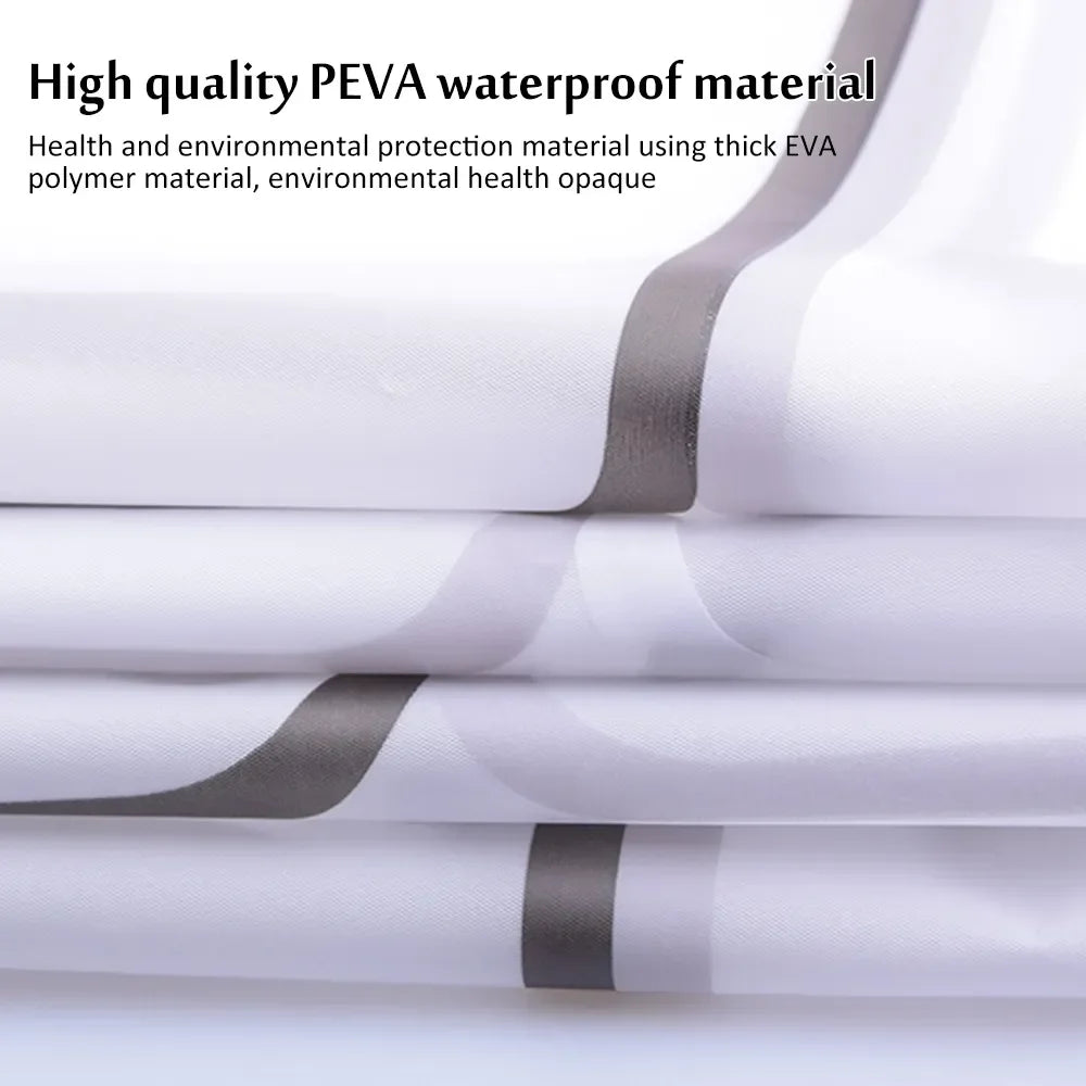 Shower Curtains Moden Home Decorative Bathroom Curtains For Bathroom Waterproof Mildew Proof PE EVA Self-crop Fabric Shower