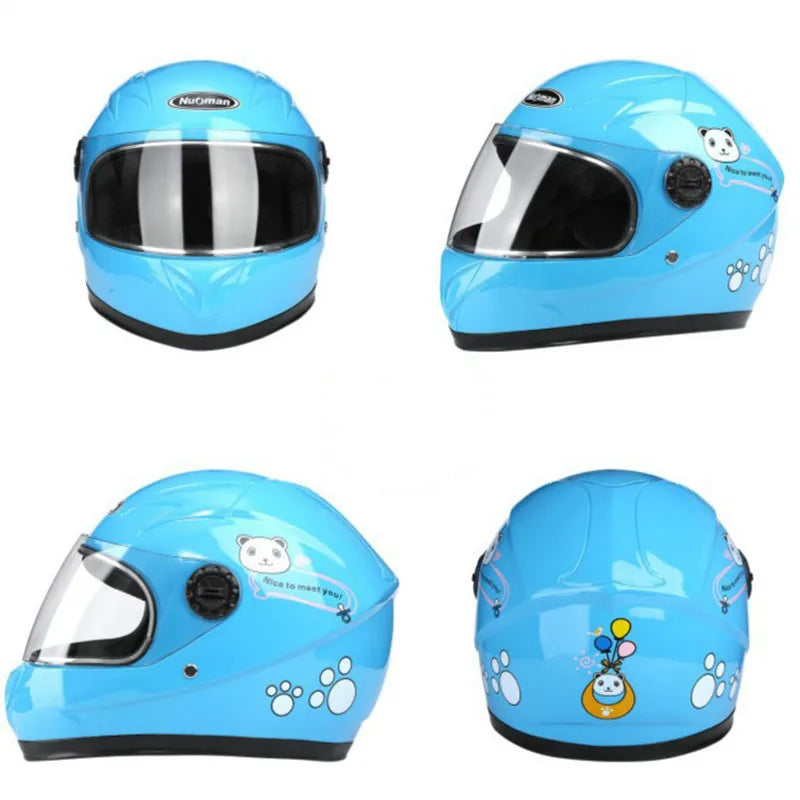 Casque de moto intégral amovible pour enfant, adapté à toutes les saisons, protection sportive pour enfants