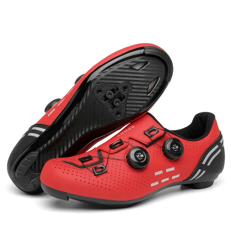 Zapatillas de Ciclismo de Velocidad, Zapatillas de Ciclismo de Carretera para Hombres y Mujeres, Zapatillas de Ciclismo de Ruta, Zapatillas de Ciclismo de Carreras Autoblocantes para Shimano
