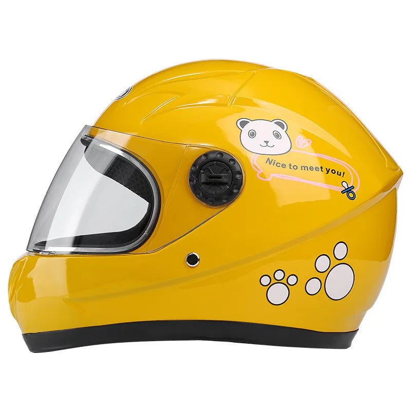 Casque de moto intégral amovible pour enfant, adapté à toutes les saisons, protection sportive pour enfants