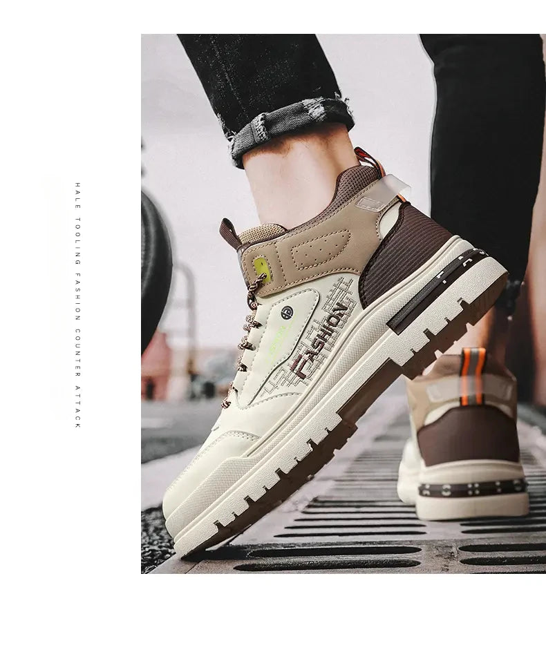 Zapatillas Casual Vulcanizadas para Hombre – Zapatos de Suela Blanda para Caminar y Exteriores