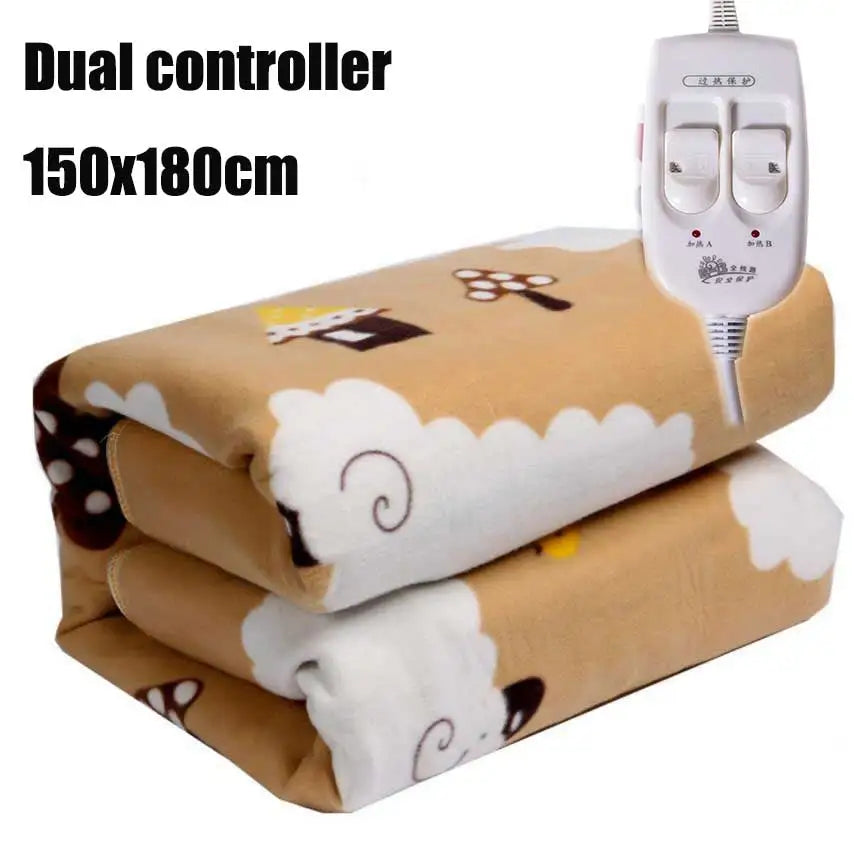 Manta eléctrica 110-220 V Calentador Manta eléctrica Control inteligente Manta calefactora eléctrica de invierno Alfombra calefactora Alfombrilla calefactable