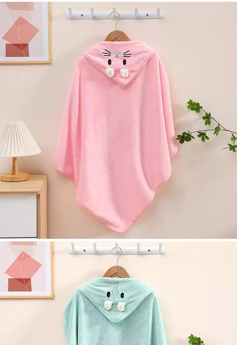 Linda Toalla de Baño para Bebé, Suave y Absorbente, Envoltura para Recién Nacidos, Mantas para Bebés Niñas y Niños
