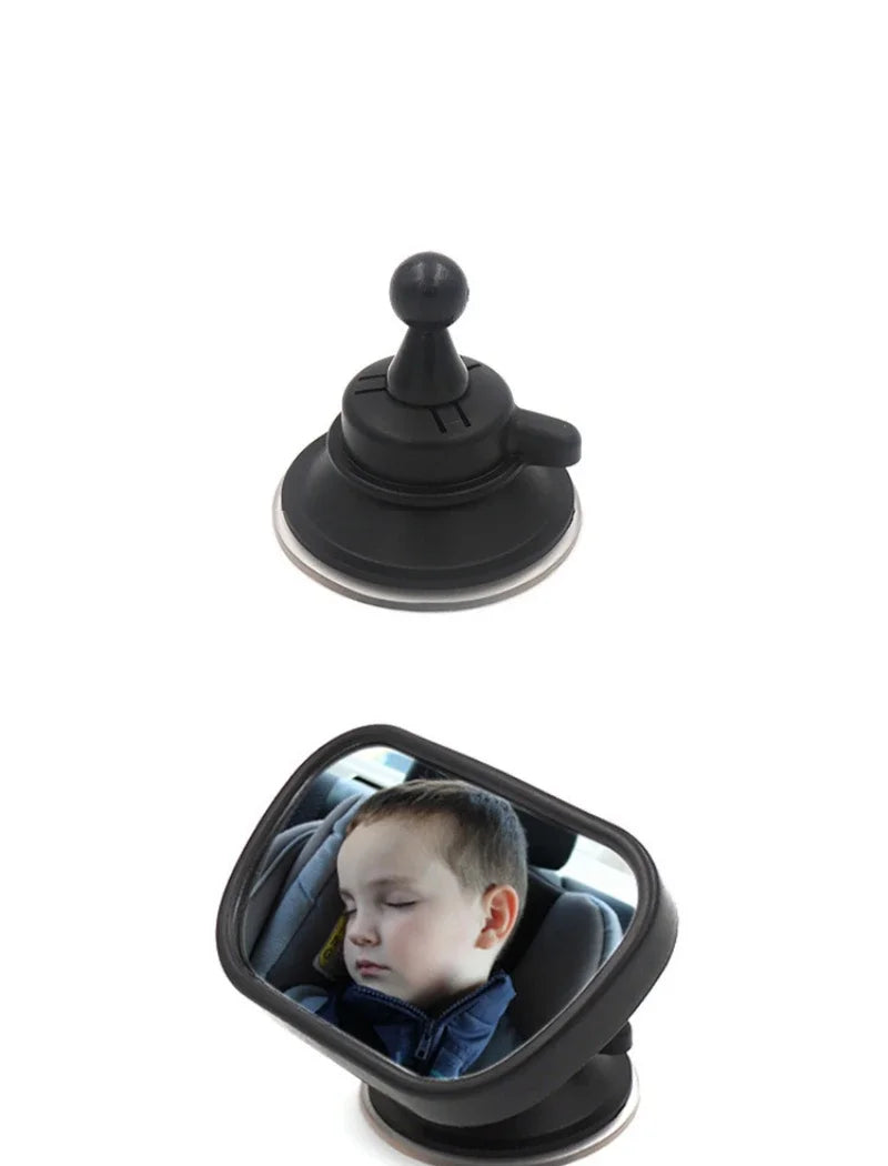 Rétroviseur bébé 2 en 1 Mini rétroviseur convexe pour enfants, vue arrière réglable, moniteur pour enfants, accessoires de voiture