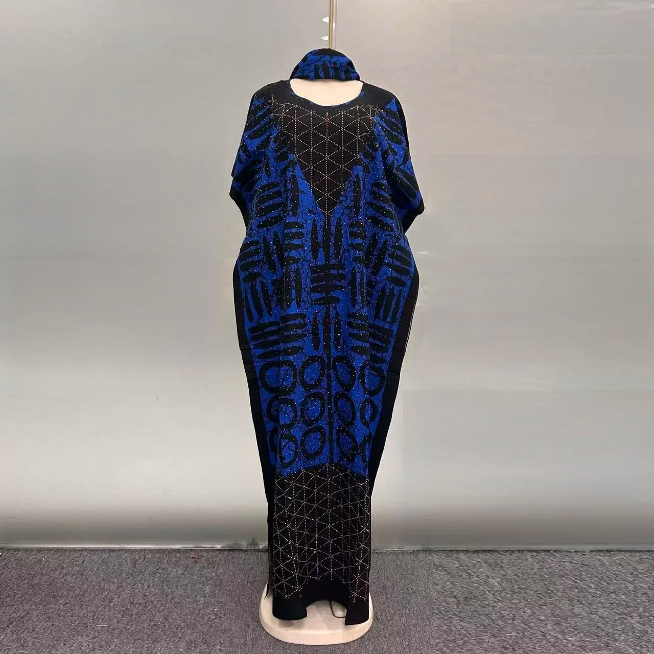 Nuevo Vestido de Algodón Suelto Casual de Verano Transpirable con Estampado Africano de Oriente Medio para Mujer