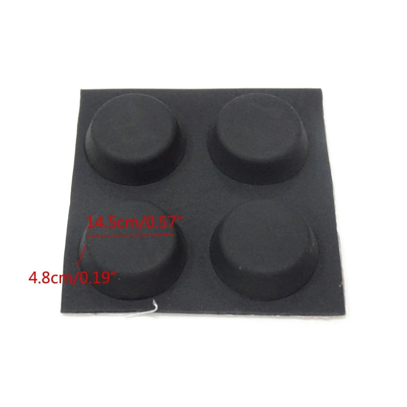 Soporte de refrigeración para portátil de 4 piezas, almohadilla de reducción de calor para PC, portátil, pies de silicona suaves, soporte para portátil