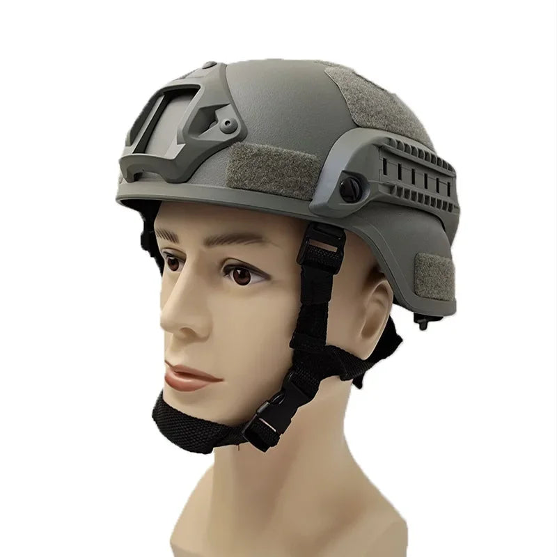 Casco protector FAST Helmet MICH2000 Airsoft MH Casco táctico Equipo de protección táctico para exteriores Paintball CS SWAT para montar