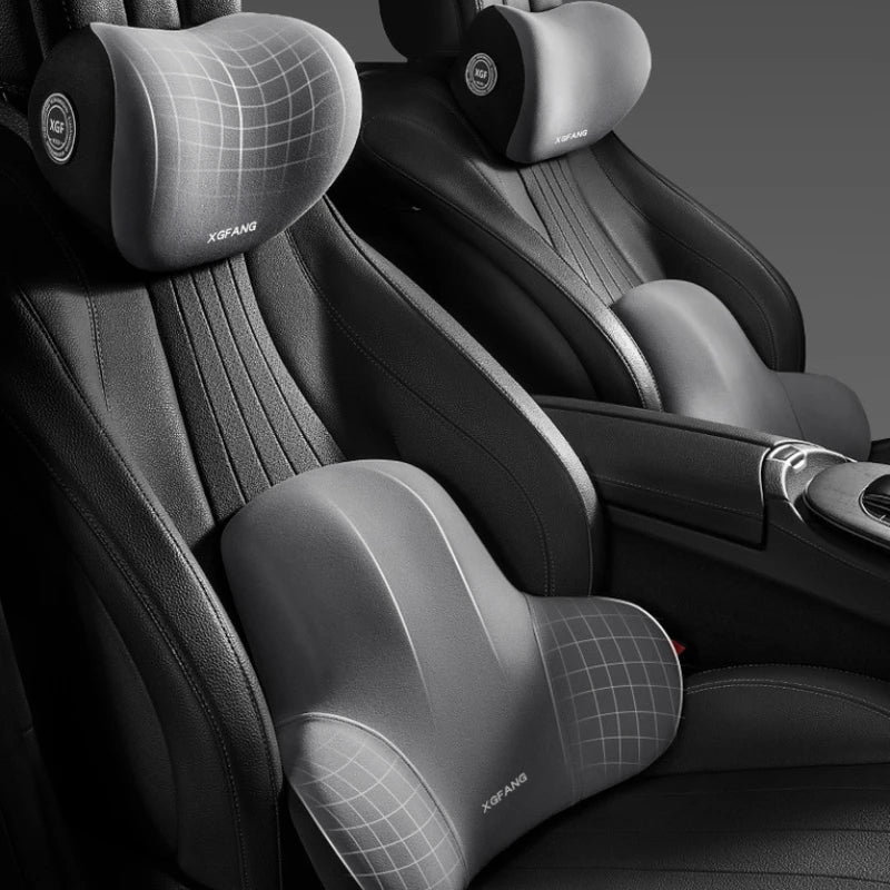 Car Memory Foam Neck Pillow Protection Lumbar Backrest Cushion Lumbar Cushion Car Headrest Cushion