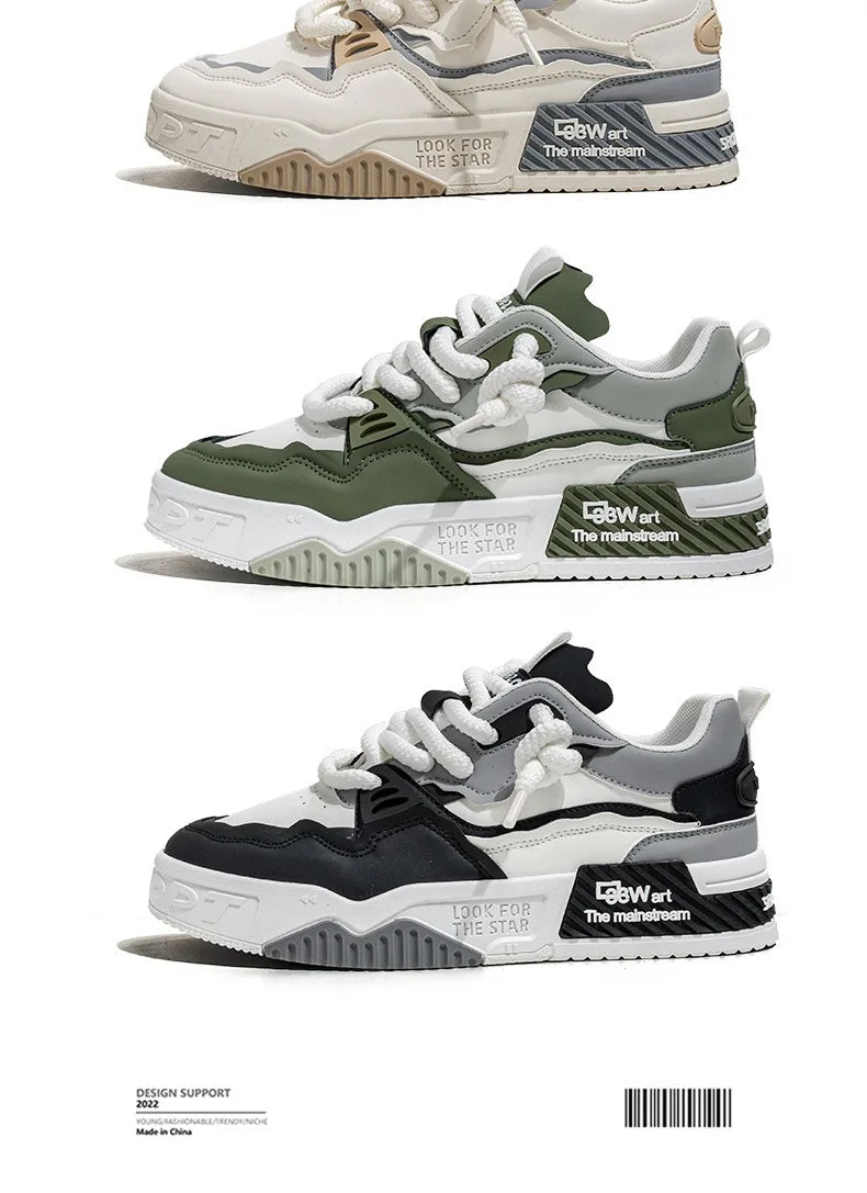 Zapatos de hombre, zapatillas de moda para hombre, zapatillas de correr de otoño de nueva marca, cómodas, con suela blanda, Tenis Masculino