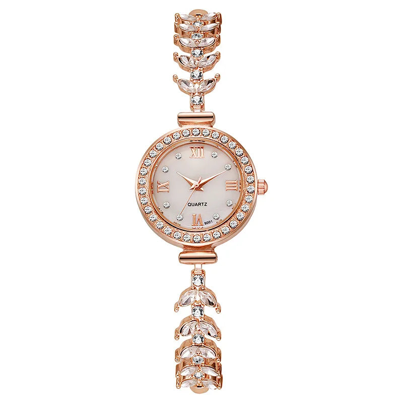 Klokker for kvinner Reloj Mujer Mermaid Chain Luxury Diamond dameklokke Armbånd Mote Quartz Klokker часы женские наручные