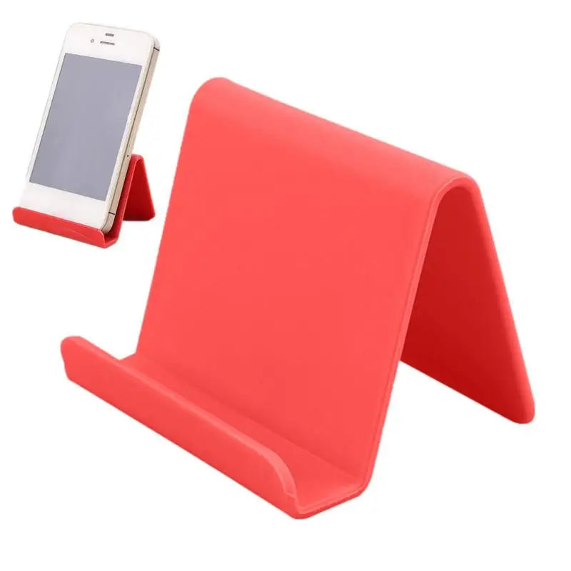 Lazy Bracket Mobile Phone Holder Table Desktop Stand Plastic Desk Mount Candy Color Mini Portable Holder Bracket for phone