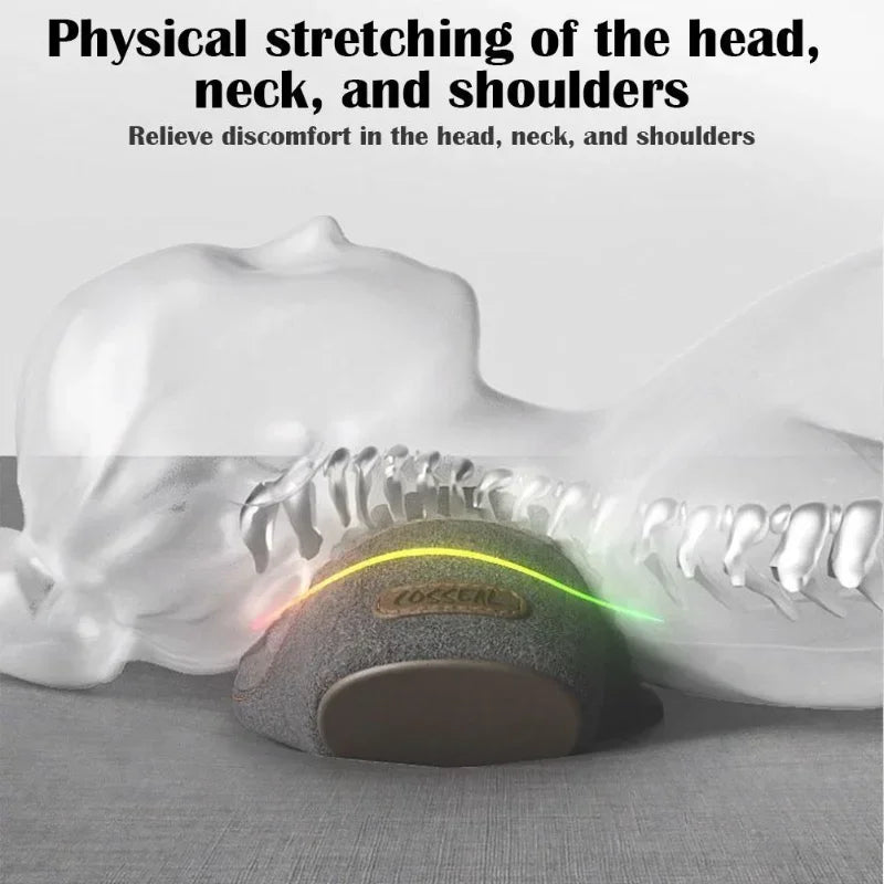 Electric Massage Pillow Hot Compress Vibration Cervical Massage Neck Traction Relax Sleeping Memory Foam Pillow Spine Support