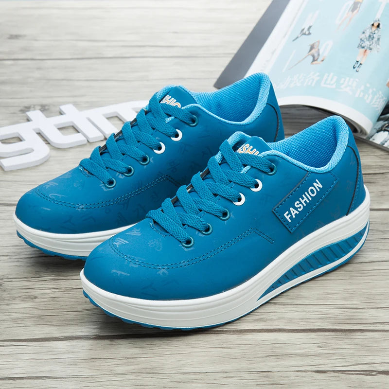 Zapatillas de moda para mujer, zapatos vulcanizados, calzado plano de alta calidad para mujer, para caminar, con plataforma, tallas grandes, Zapatillas Mujer