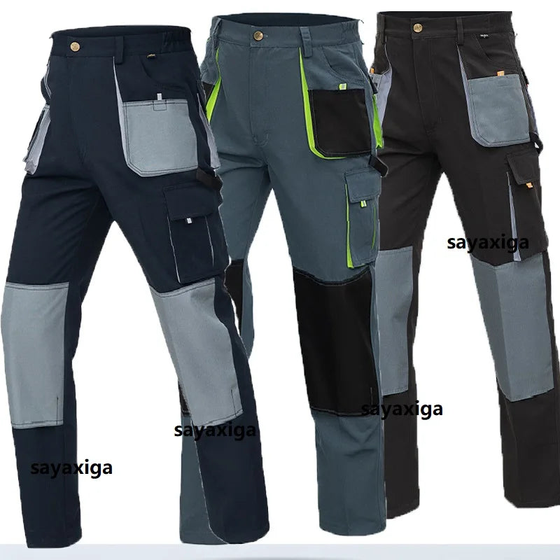 Pantalones de Trabajo para Hombre, Pantalones Cargo de Trabajo para Hombre, Ropa de Trabajo, Pantalones de Senderismo al Aire Libre Multibolsillos, Pantalones con Bolsillos Funcionales