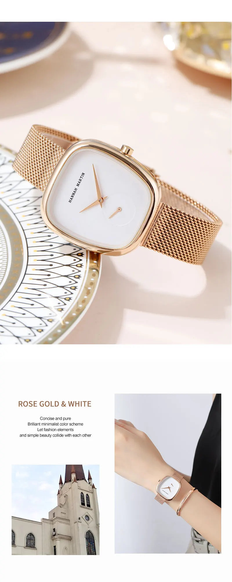 Reloj de pulsera para mujer de cuarzo, de marca superior, de moda de lujo, con movimiento japonés, diseño original, impermeable, con caja de regalo