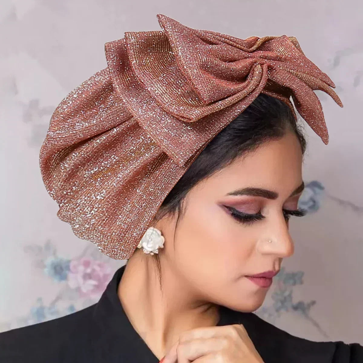 Women’s Sequin Knotted Turban – Elegant, Comfortable & Perfect for Any Occasion