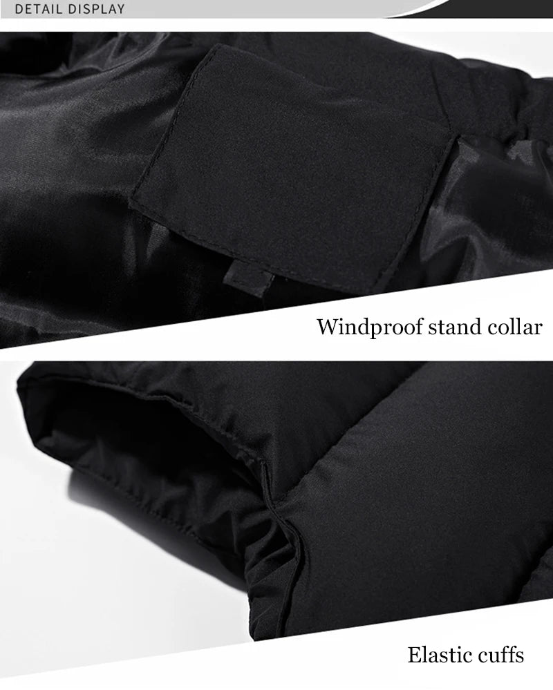 Chaleco de hombre, chaqueta de invierno, abrigo casual, chaquetas cálidas sin mangas, chaleco de moda acolchado de algodón para hombre, cortavientos para escalar al aire libre