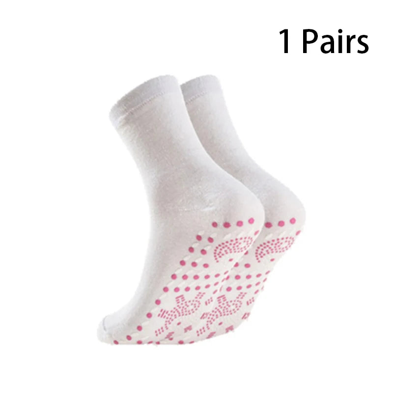 Profesjonelle sokker unisex selvoppvarmende helsesokker turmalin magnetisk terapi komfortabel pustende fotmassasje varm