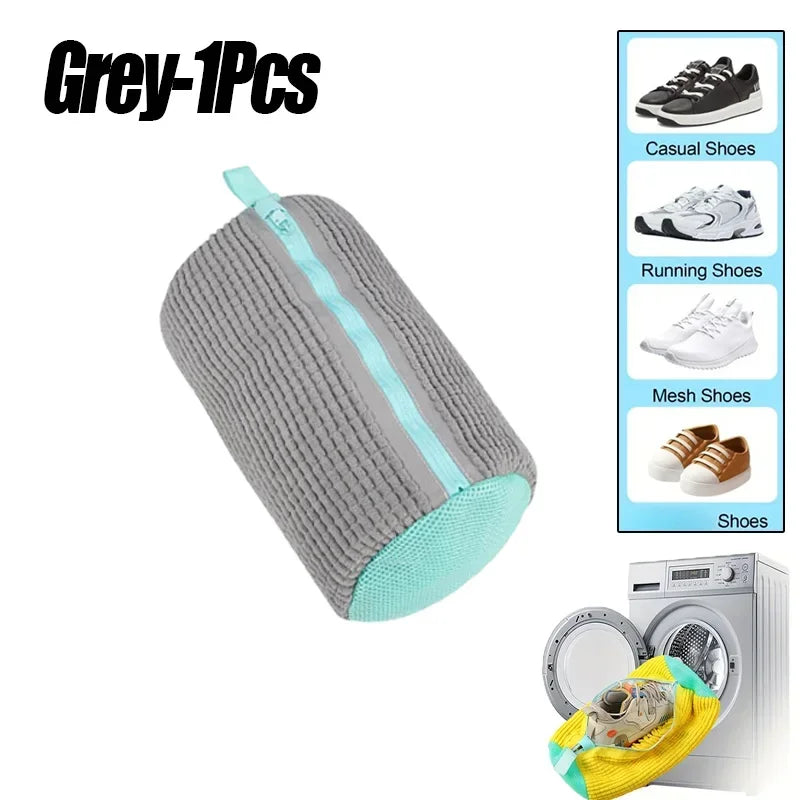 Bolsas de lavandería Bolsa para lavar zapatos a máquina - con cremallera Bolsa de lavandería con abundante pelusa en el interior, perfecta para zapatillas deportivas y calzado informal