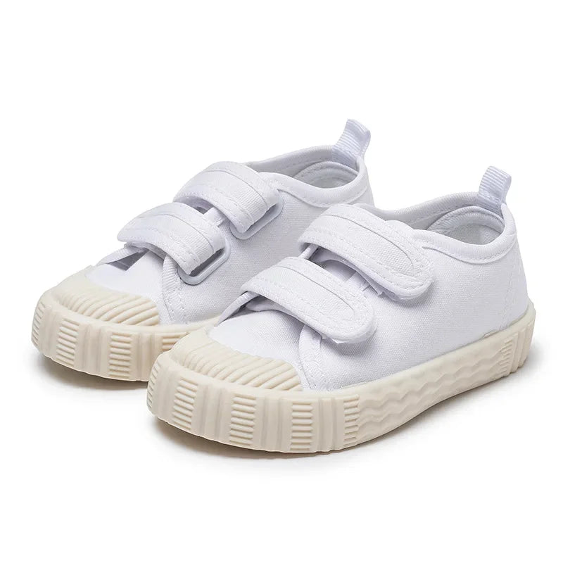 Zapatos para niños y niñas con suela blanda antideslizante, de lona, con letras, informales, para niños pequeños, tenis versátiles y transpirables