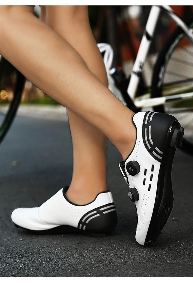 Zapatillas de Ciclismo de Velocidad, Zapatillas de Ciclismo de Carretera para Hombres y Mujeres, Zapatillas de Ciclismo de Ruta, Zapatillas de Ciclismo de Carreras Autoblocantes para Shimano
