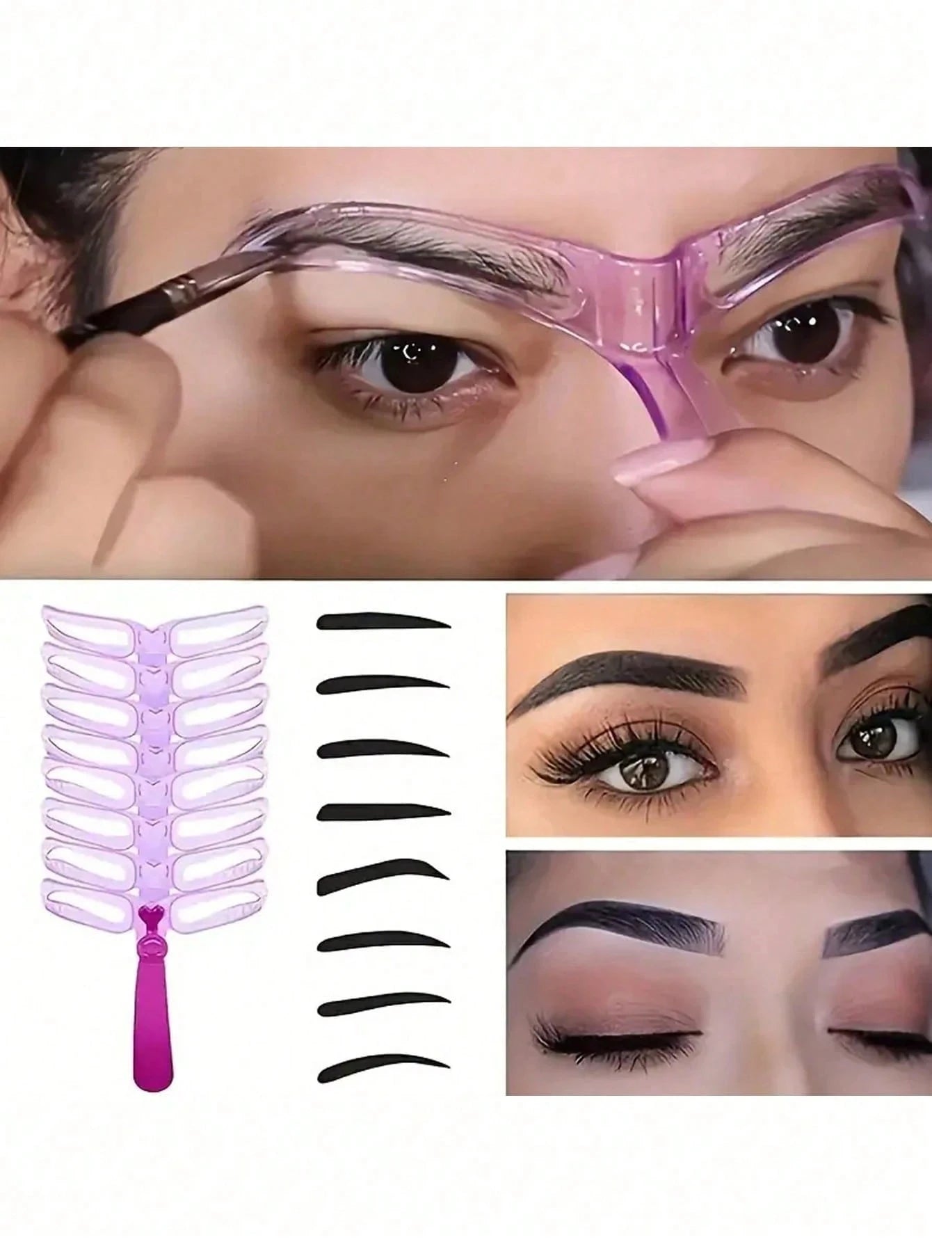 Eyebrow Shaping Stencils (8pcs)