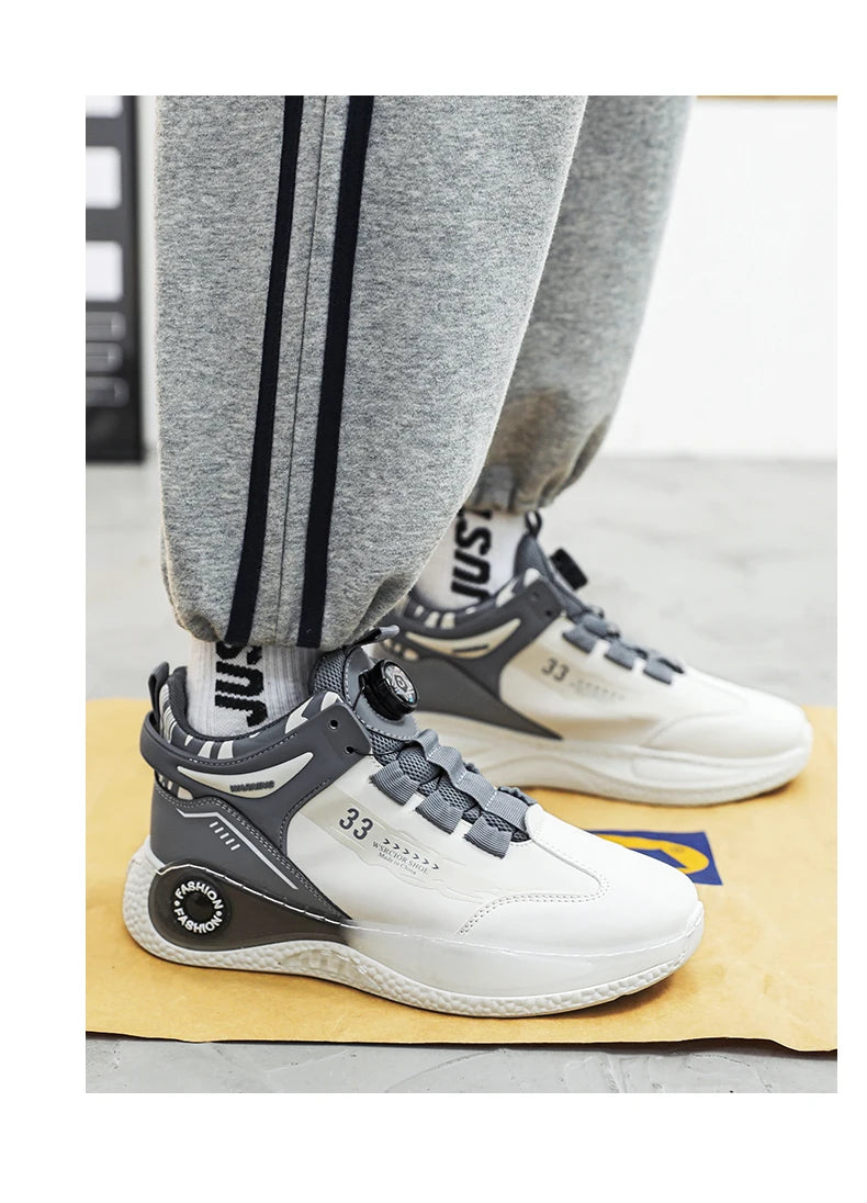 Zapatillas de Hombre con Hebilla Giratoria Cómodas Antideslizantes con Cordones Duraderas para Actividades al Aire Libre de Hombre