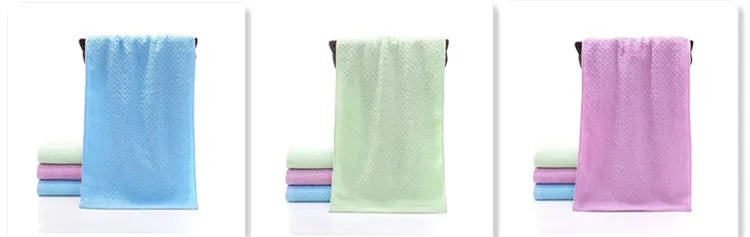 Serviette de bain absorbante pour adulte, couleur unie, douce, pour le visage et les mains, pour la salle de bain, 35 x 75 cm