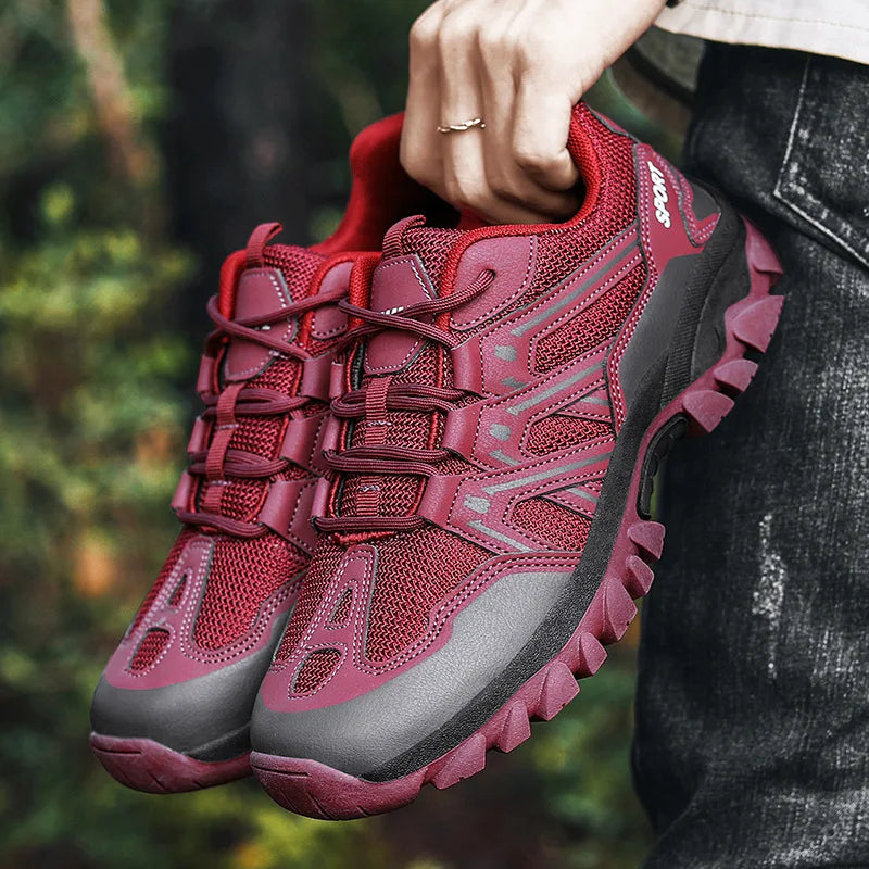 Zapatillas de Senderismo para Mujer y Hombre, Zapatos de Trekking al Aire Libre, Botas de Escalada, Acampada, Antideslizantes, Impermeables, para Caminar, Correr y Entrenar