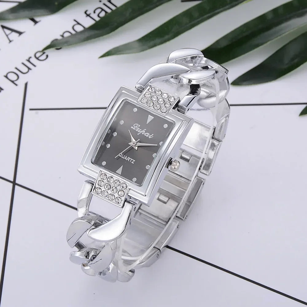 Relojes de Mujer de Marca Superior, Lujo, Pulsera Dorada, Reloj de Mujer, Relojes de Rhinestone para Dama, Reloj, Reloj Mujer, Montre Femme