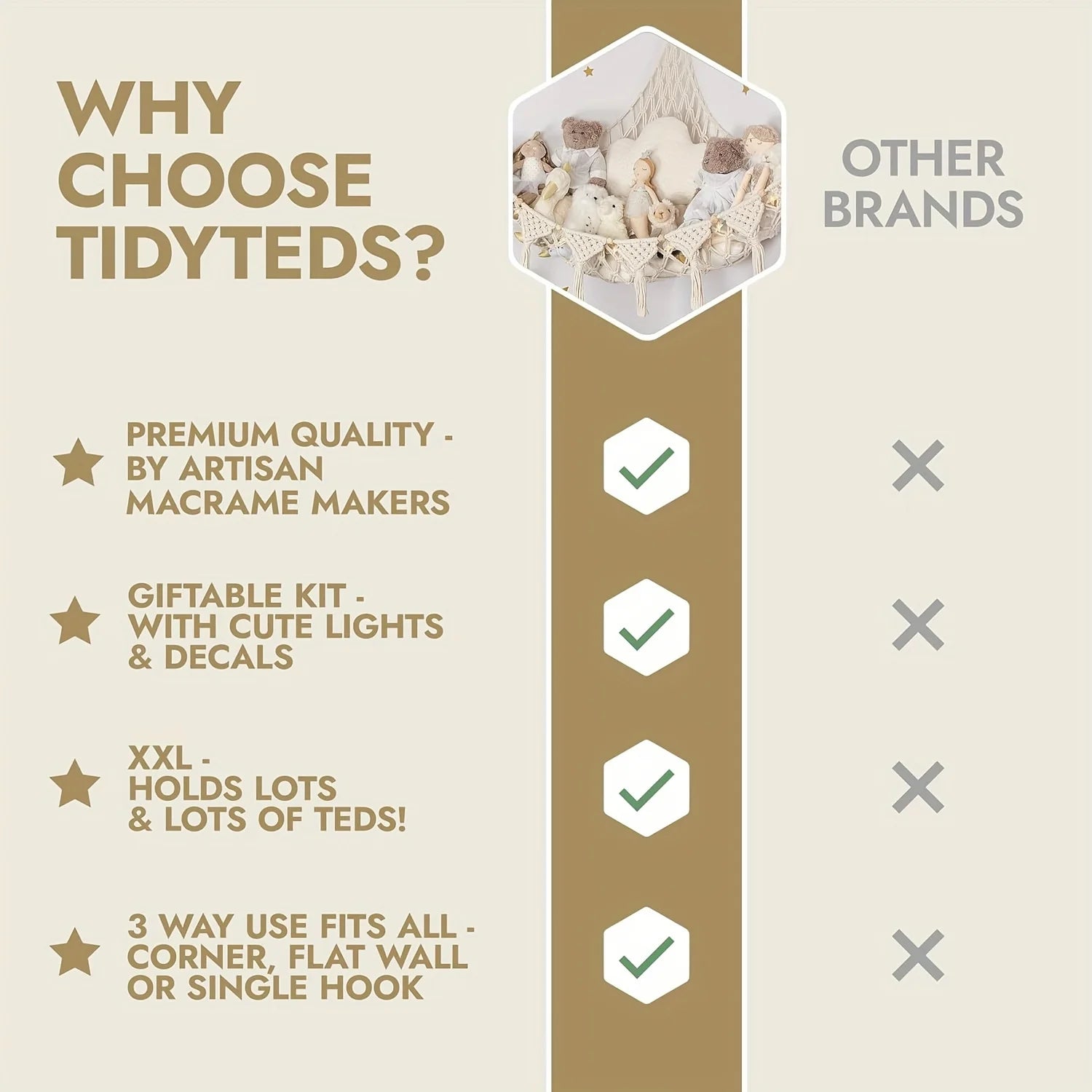 Hamac de rangement pour jouets en peluche - Décorations pour poupées et animaux - Filet de rangement mignon pour peluches à suspendre pour chambre à coucher