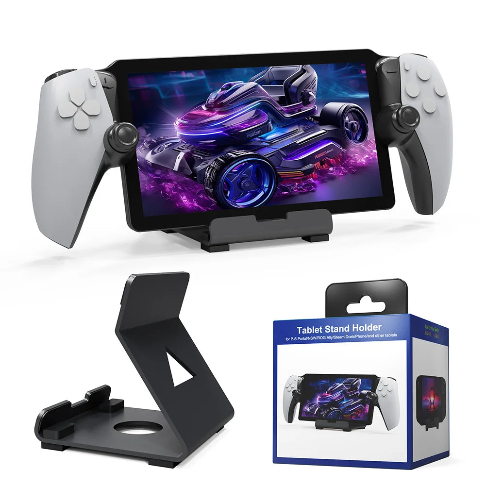 Game Console Holder Desktop Stand for PS5 Portal Support Stand with Anti-Slip Pad for Playstation Portal Steam Deck ROG Switch