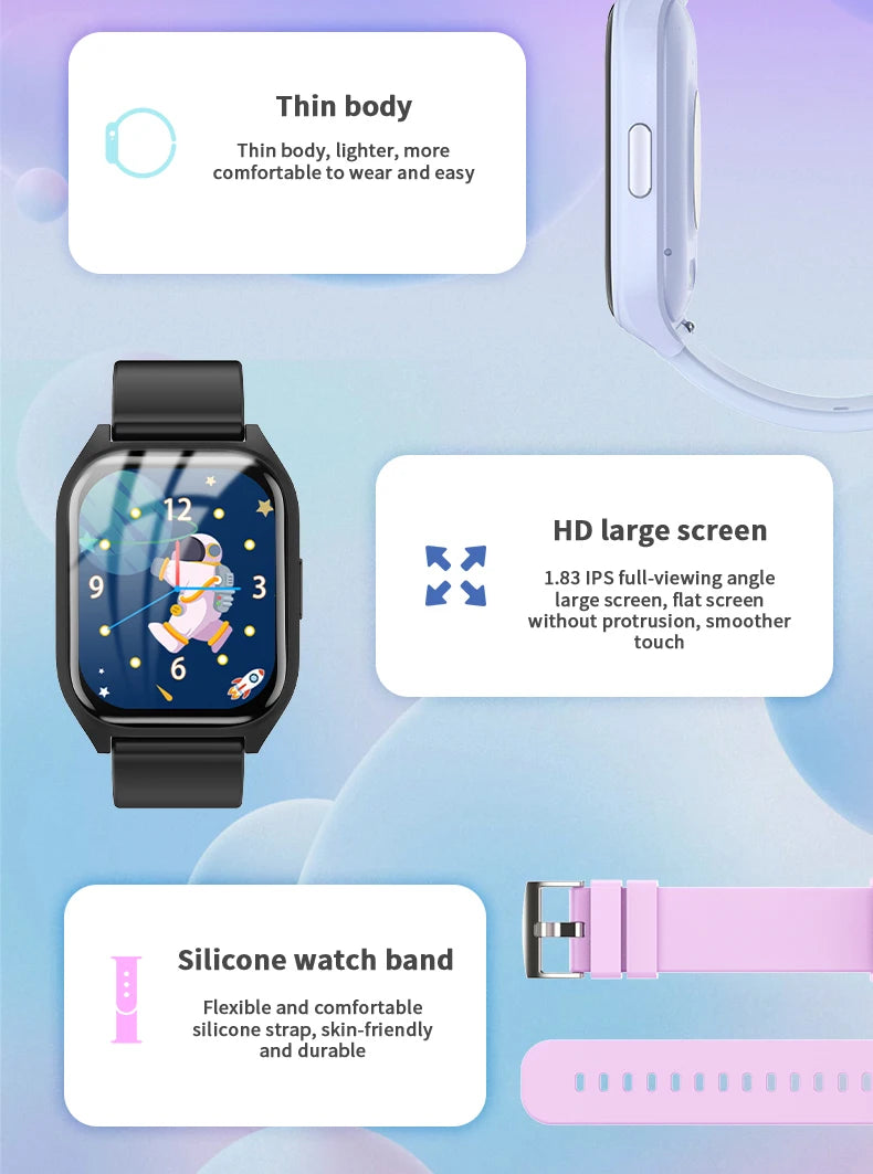 Kids Smart Watch Girls Boys SmartWatch for Kids Smartwatch Gifts for 4-15 Years Old Sports Pedometer Birthday Gift for Children