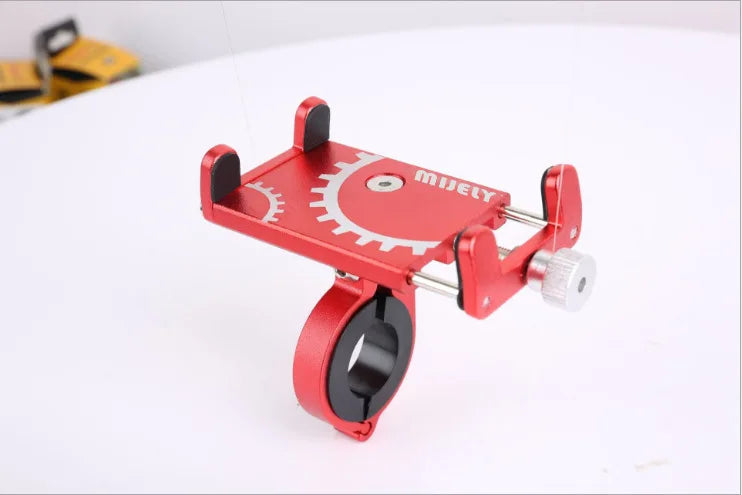 Soporte para teléfono de bicicleta, patinete, motocicleta, aleación de aluminio, antideslizante, clip GPS, soporte universal para teléfono de bicicleta