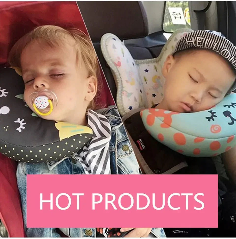 Almohada de seguridad para el cuello para niños, protector de hombros para el cinturón de seguridad del coche, cojín para el cuello del niño, protección para la cabeza del niño, almohada para dormir en el coche