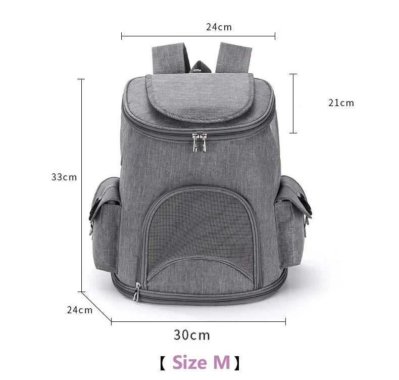 Bolsa transportadora transpirable para perros, mochila portátil para viajes al aire libre, transportadores reflectantes para gatos, accesorios para perros Bulldog Francés
