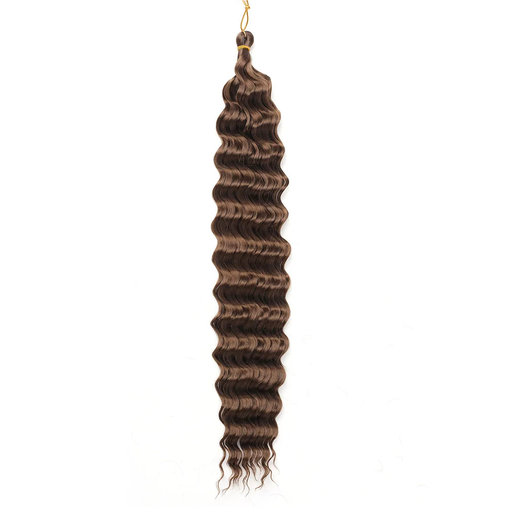 Cheveux au crochet Deep Wave, Tresse synthétique Passion Twist, Extension de cheveux bouclés afro, Tresse Water Wave Deep Twist, Cheveux Ocean Wave