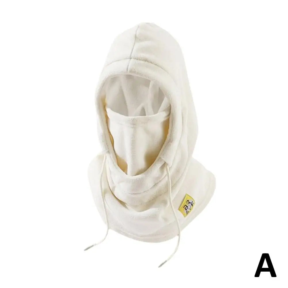 Unisex Winter Hooded Mask Windproof Fleece Face Cover with Neck Protection All-in-One Cold Weather Balaclava for Men Women