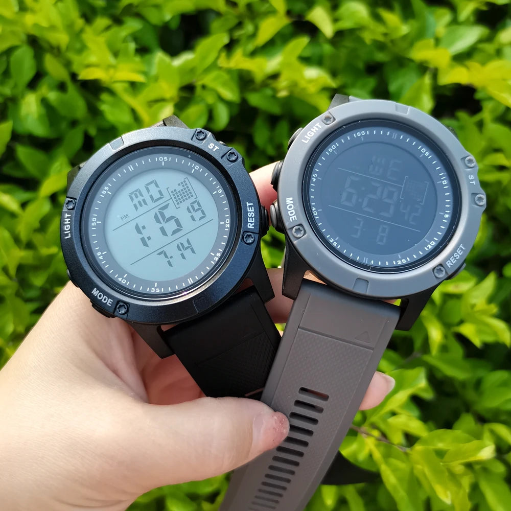 Relojes de hombre Reloj digital impermeable deportivo para hombre Esfera LED grande Moda Caqui Reloj de pulsera militar Reloj Masculino