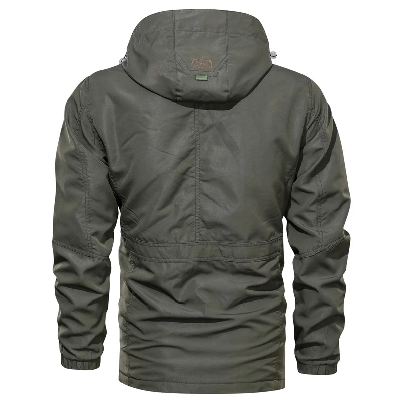 Chaqueta de exterior para hombre, primavera, otoño, nueva, con capucha, informal, cortavientos, para hombre, abrigo, para acampada, chaqueta intercambiable para hombre