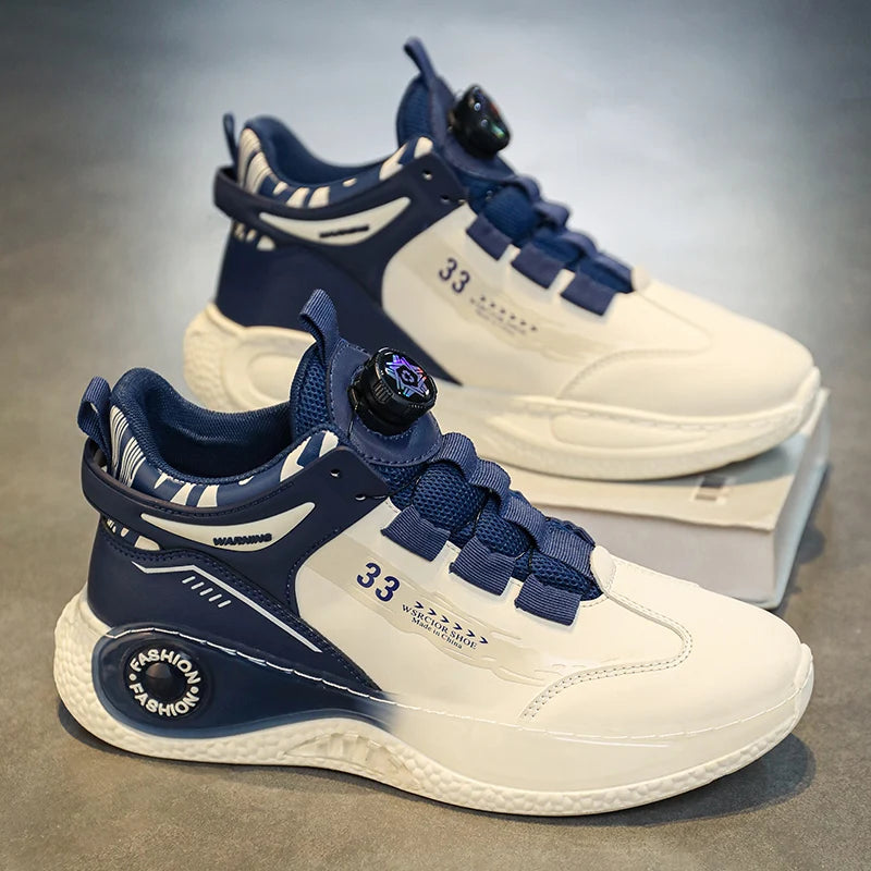 Zapatillas de Hombre con Hebilla Giratoria Cómodas Antideslizantes con Cordones Duraderas para Actividades al Aire Libre de Hombre