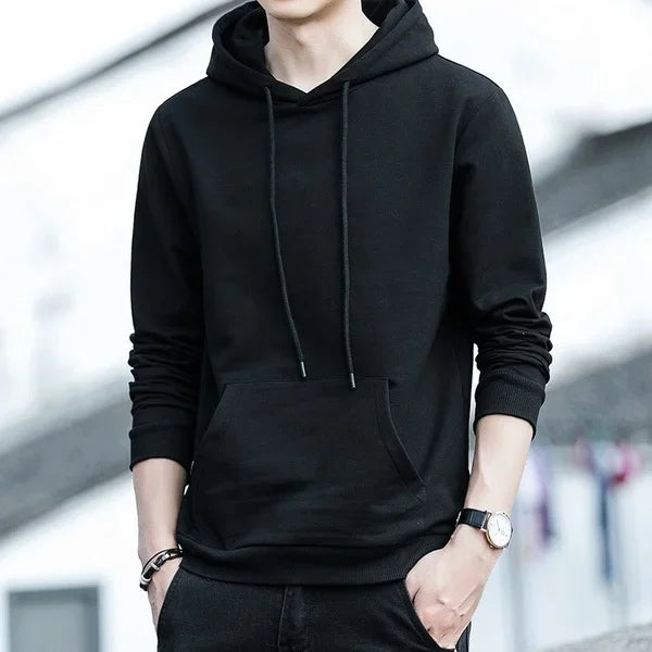 Sudadera con capucha para hombre, ropa de color sólido, negro, gris, rosa, azul, sudadera de lana, Hip Hop, sudadera con capucha, suéter con capucha para hombre, Tops casuales