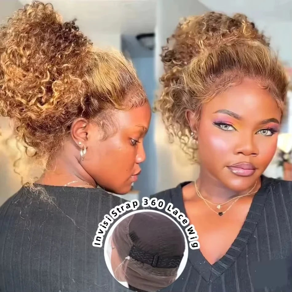 Drawstring 360 Deep Wave Lace Wig