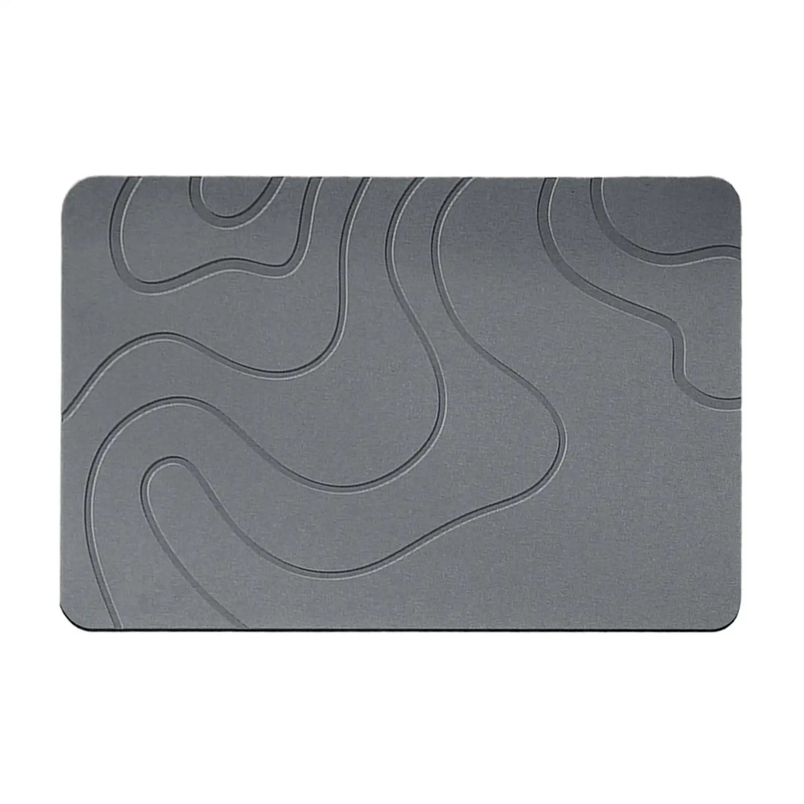 Alfombrilla de piedra para secado de baño, alfombrilla blanda de barro de diatomeas, alfombrilla antideslizante para puerta de inodoro, alfombrilla de ducha de piedra de diatomeas de secado rápido con absorción de agua