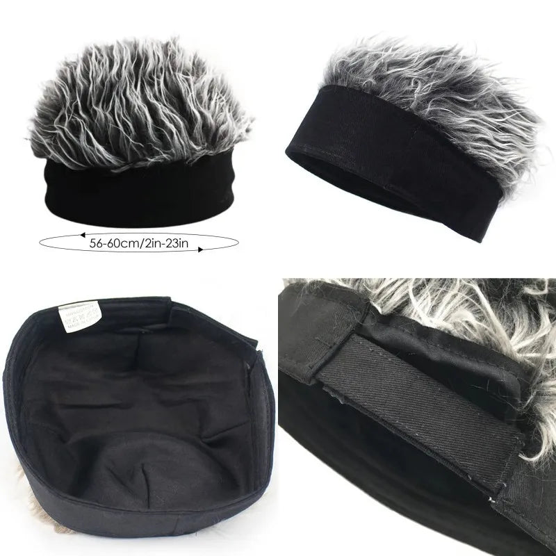 Peluca de gorro con pinchos para hombre