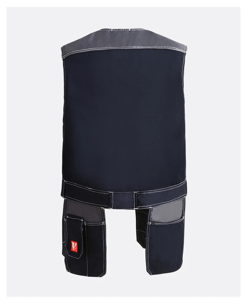 Ropa de trabajo Chaleco para hombre Ropa de trabajo con múltiples bolsillos Chaleco de trabajo Chaleco para mantenimiento Bolsillos con cremallera