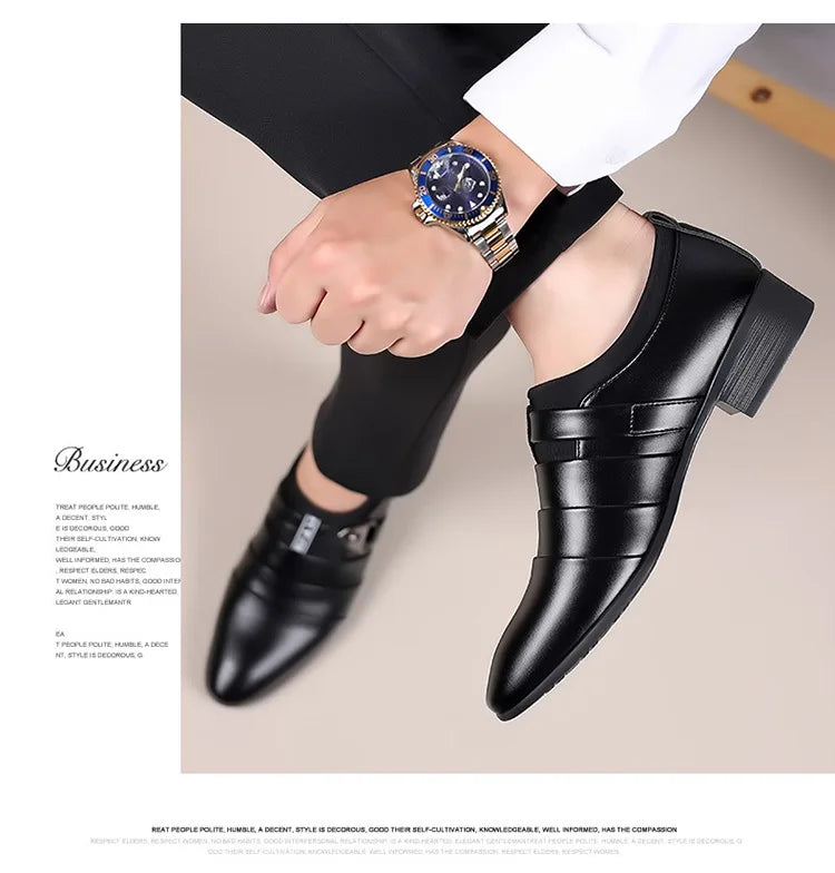 Zapatos de vestir para hombre, mocasines formales para traje de boda para hombre, zapatos de oficina para boda, mocasines sin cordones, zapatos de vestir elegantes para hombre